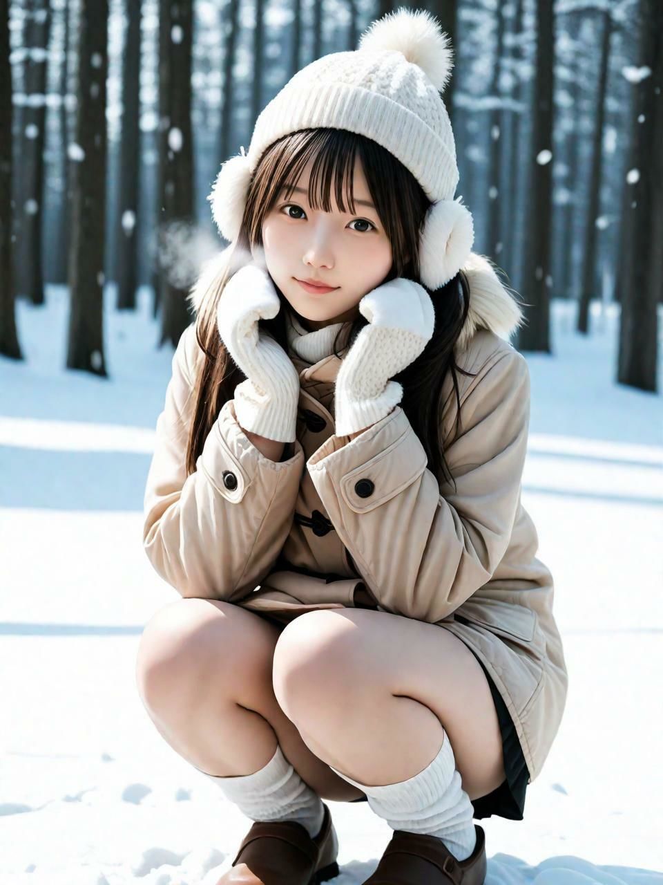 セックス雪の中(411枚)【実写系AI超リアルCG集ult】 画像2