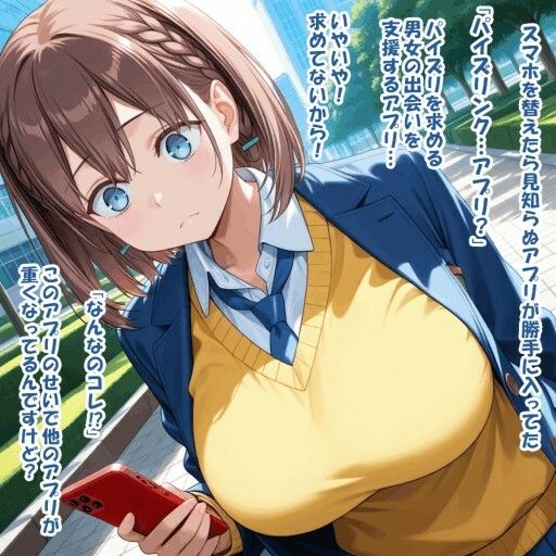 パイズリ異能力おじさん  パイズリンクアプリ 編 画像1