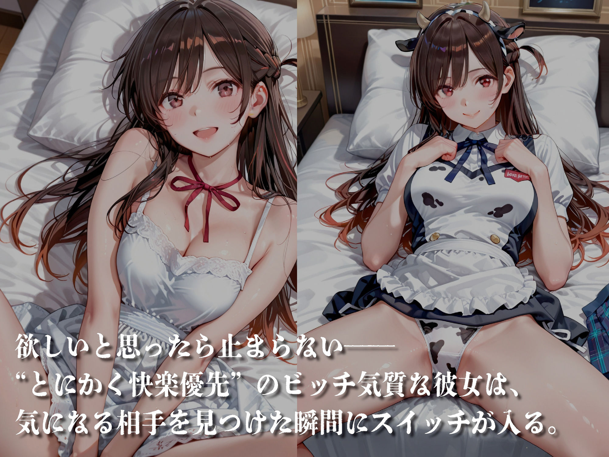 サンプル画像1:快楽優先のビッチ体質【豪華CG500枚収録】(奪われた純愛) [d_707921]