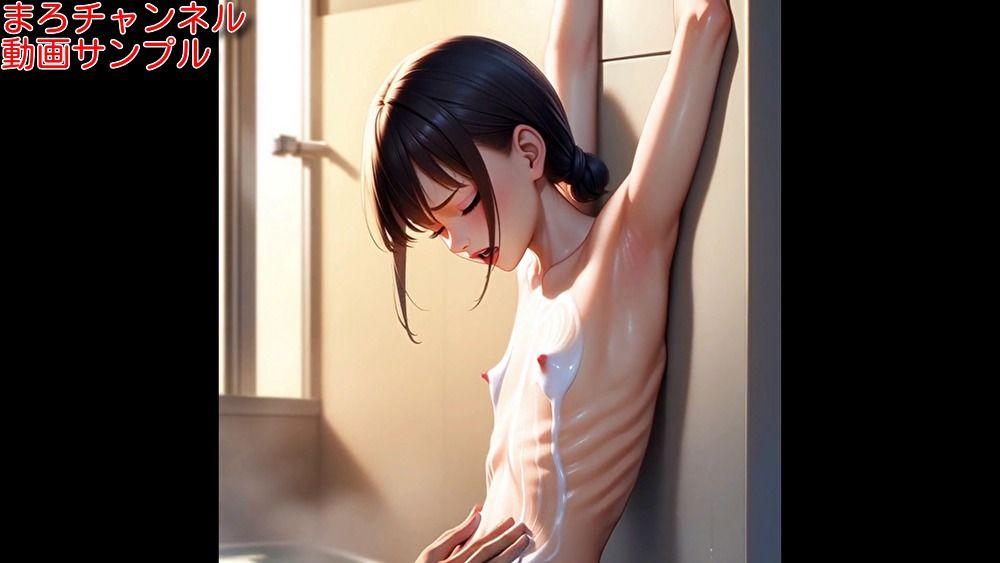 【エロ漫画】まろチャンネル 同人動画版 貧乳スレンダー拘束乳首責め 6作目3