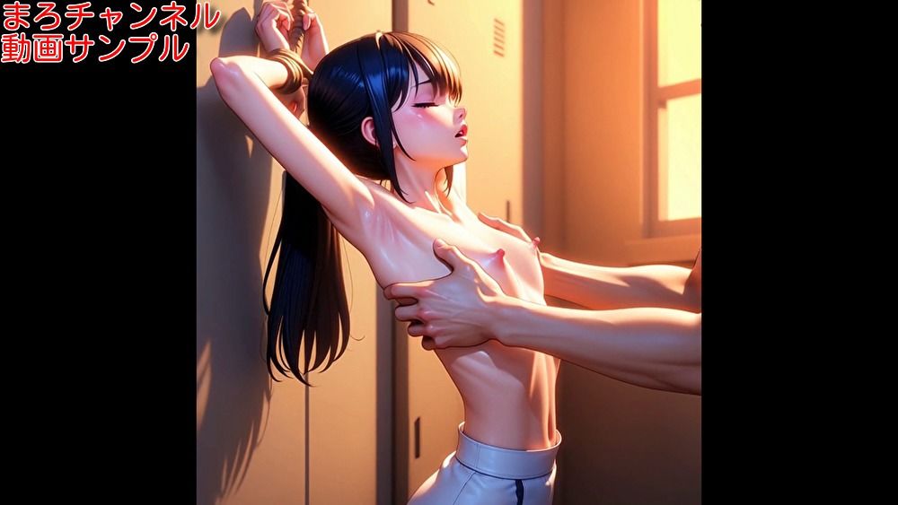 まろチャンネル 同人動画版 貧乳スレンダー拘束乳首責め 7作目 サンプル画像 4