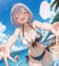 【セリフ付】白〇ノエルとビーチでラブラブH