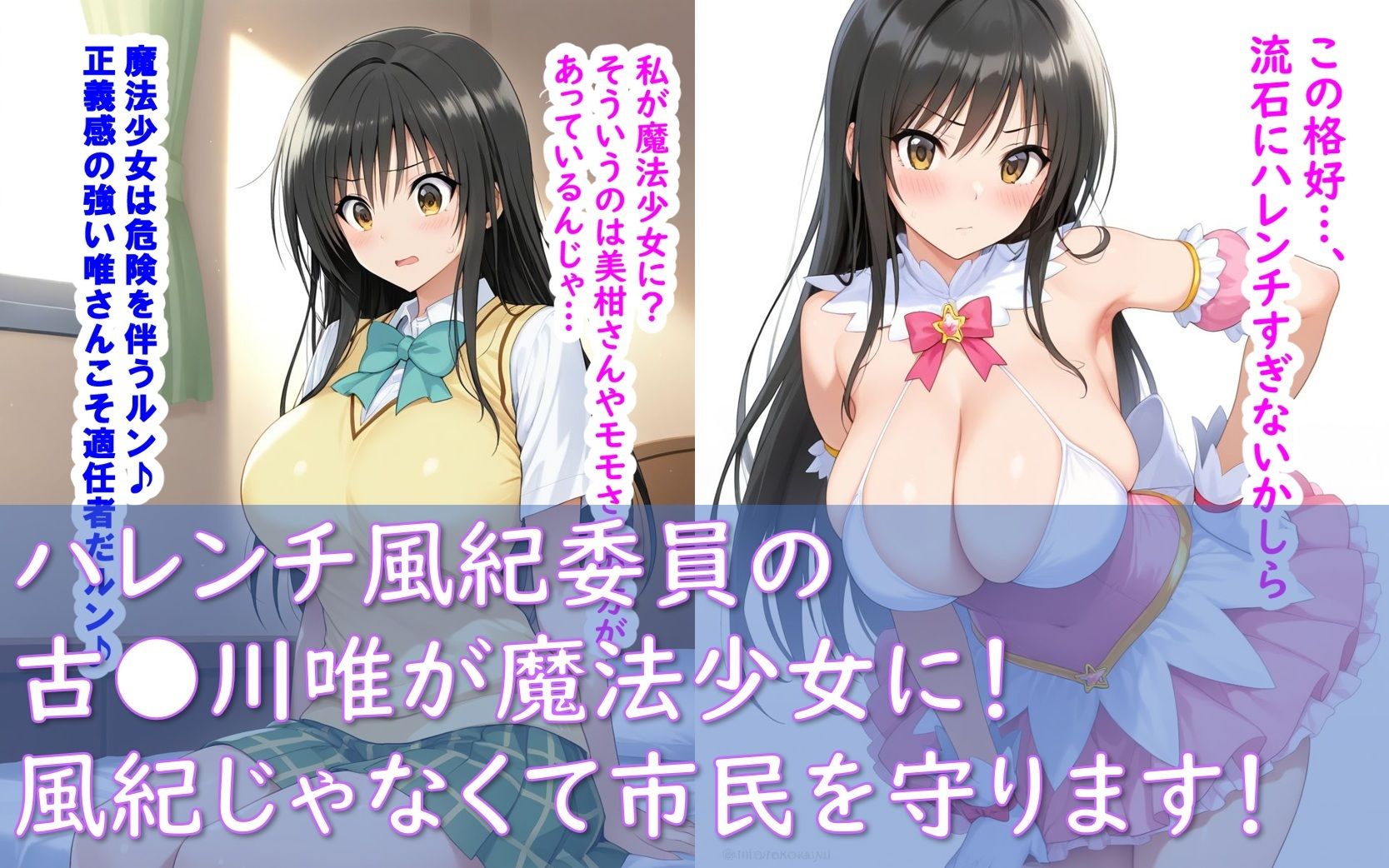 サンプル画像2:魔法少女ユイ★マギカ_完全敗北(Aiイラスト販売所) [d_708120]