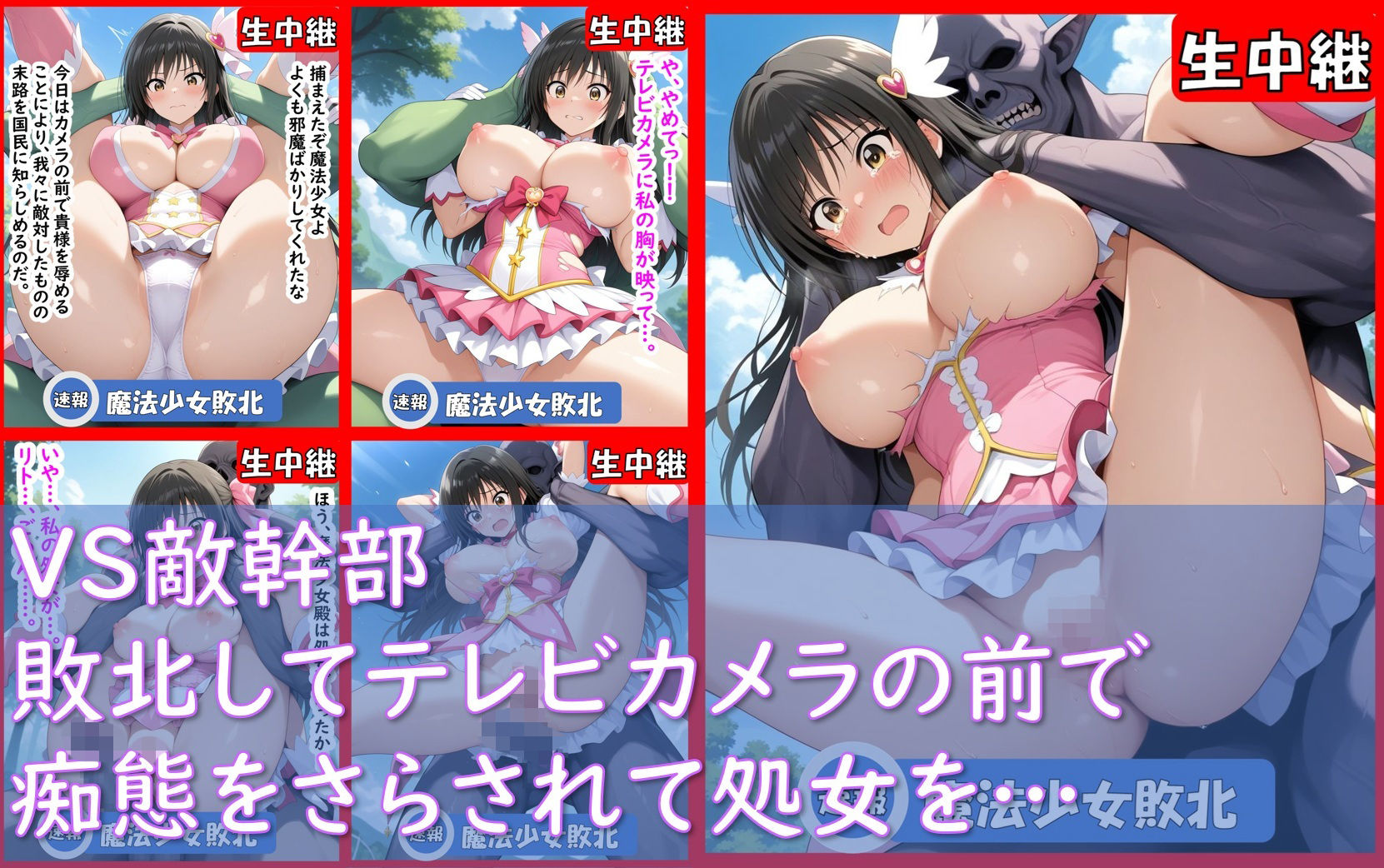 サンプル画像4:魔法少女ユイ★マギカ_完全敗北(Aiイラスト販売所) [d_708120]