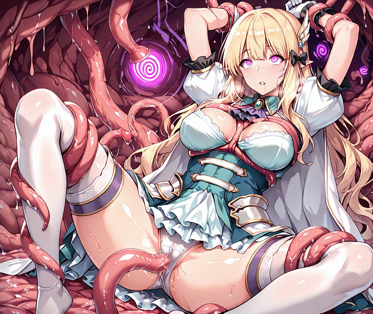 サンプル画像4:サレン洗脳丸呑み悪堕ち〜淫魔化ドスケベ交尾〜(ochiruevil) [d_708149]