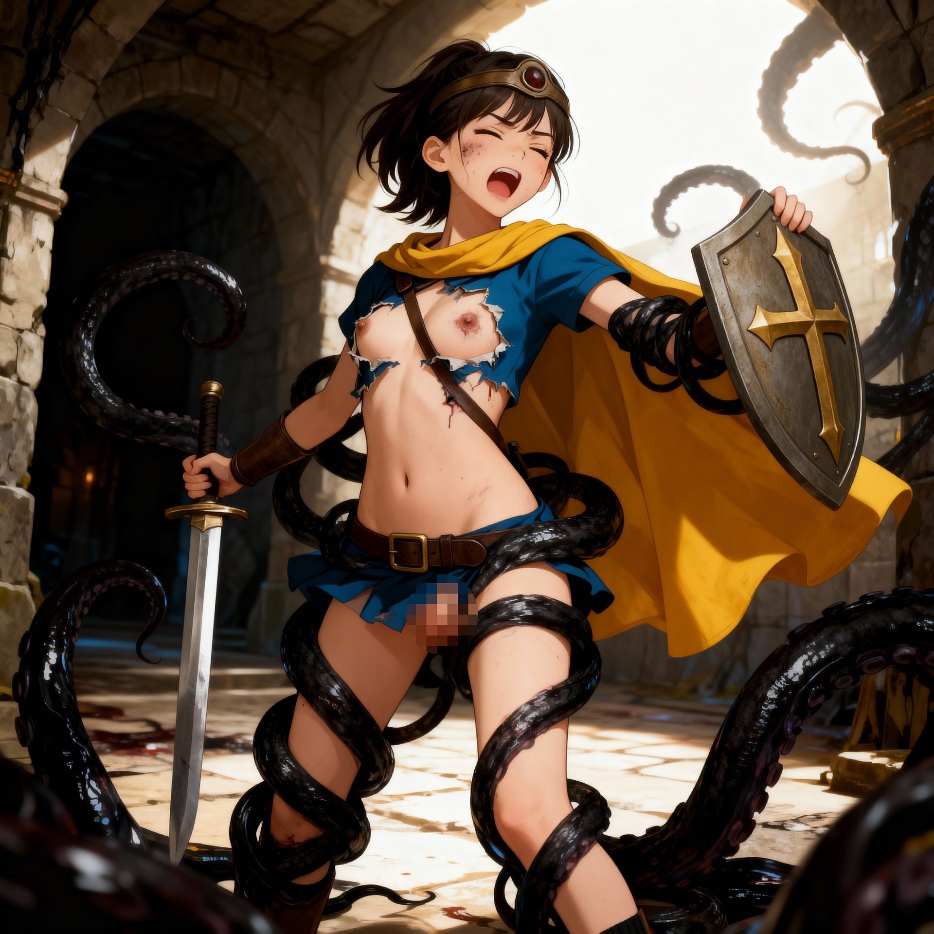 勇者一行全滅…魔物に凌●される女勇者・戦士・魔法使い・賢者 画像3