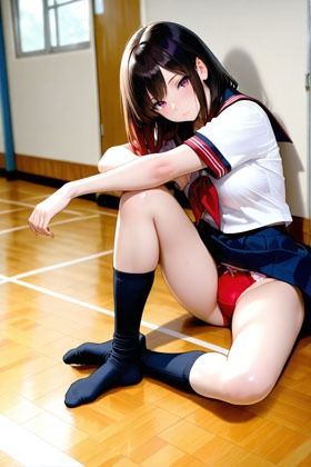 パンチラ女子校生 画像4