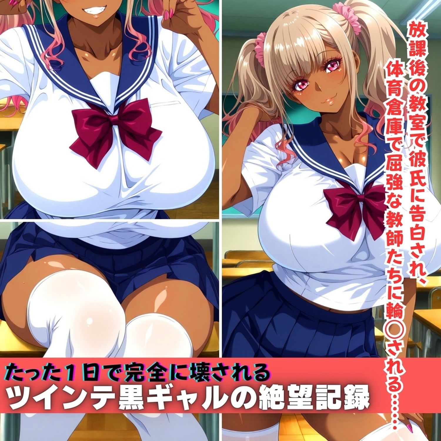 黒ギャルは教室で同級生に、体育倉庫で教師に堕とされる 〜甘い放課後からブルマ輪●地獄まで〜 画像1
