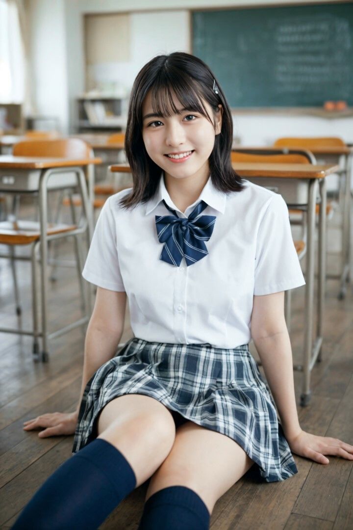 サンプル画像2:脱がす写真集  学校編3(AI SONA) [d_708627]