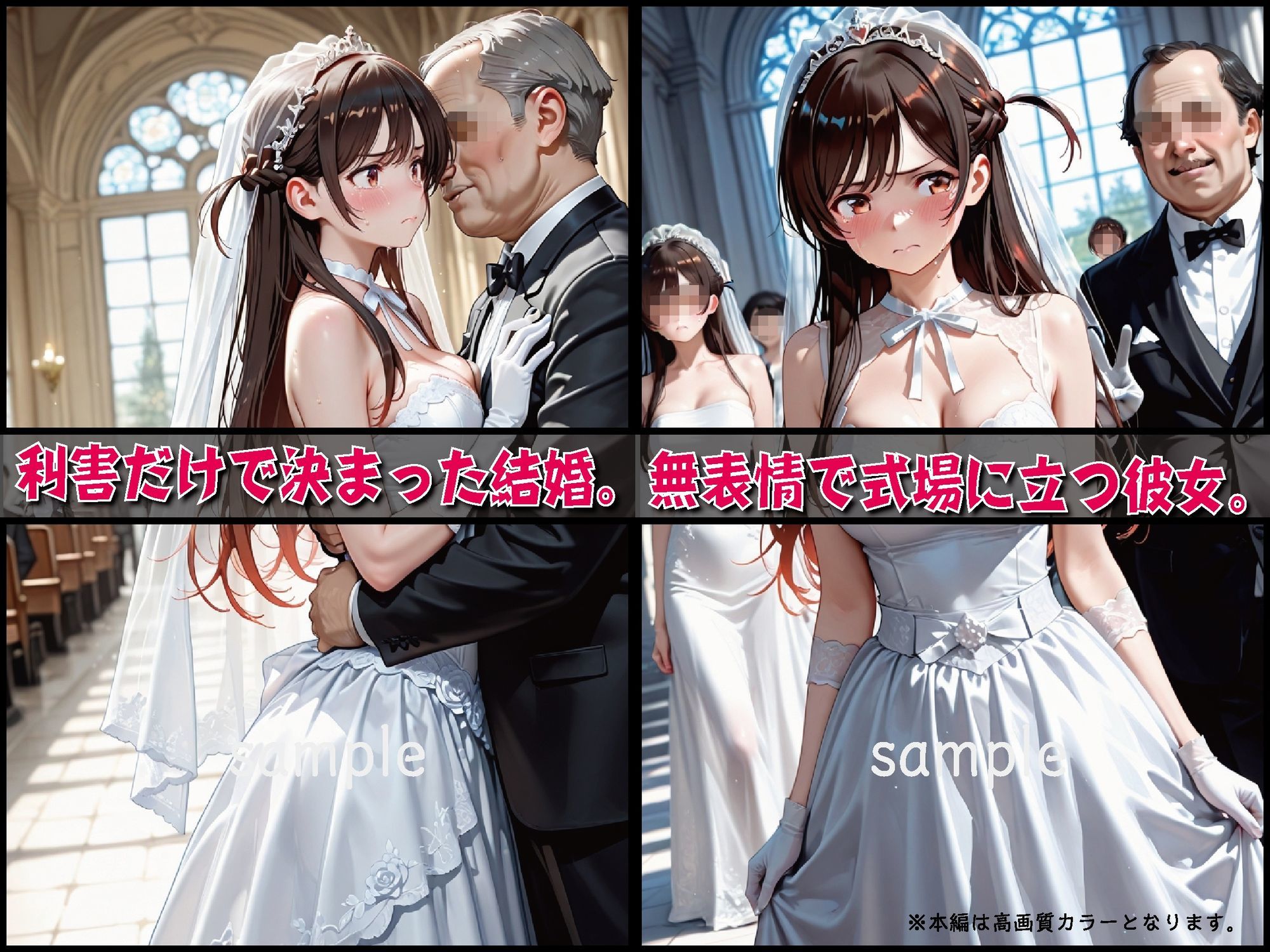 サンプル画像4:望まぬ結婚 ―式場で始まる合意の支配契約―【豪華CG500枚収録】(奪われた純愛) [d_708644]