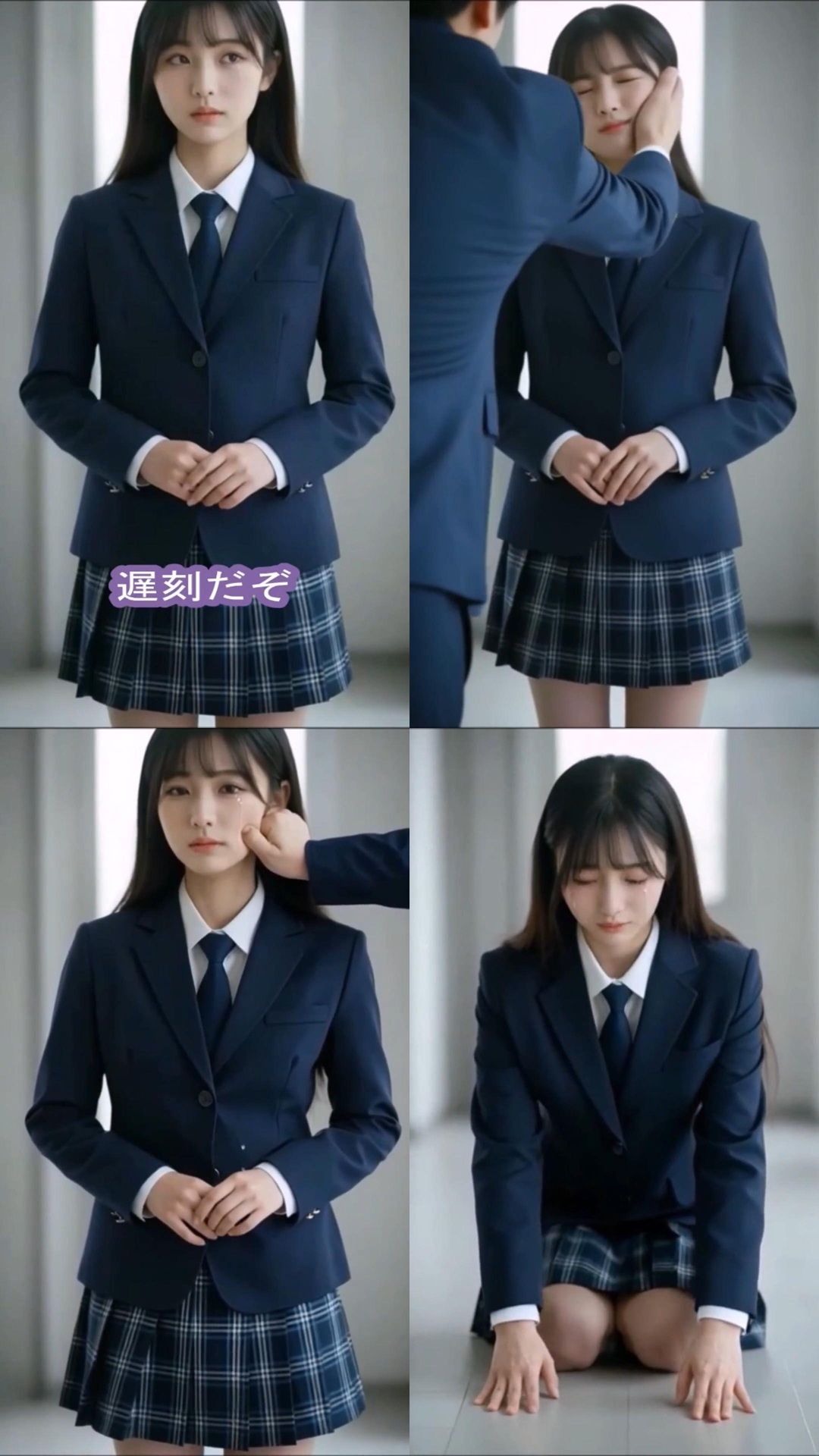 サンプル画像1:実写系！何でも言う事ききます誓わされた女子校生のお仕置き体罰調教SEX動画(浜辺  竜) [d_708701]