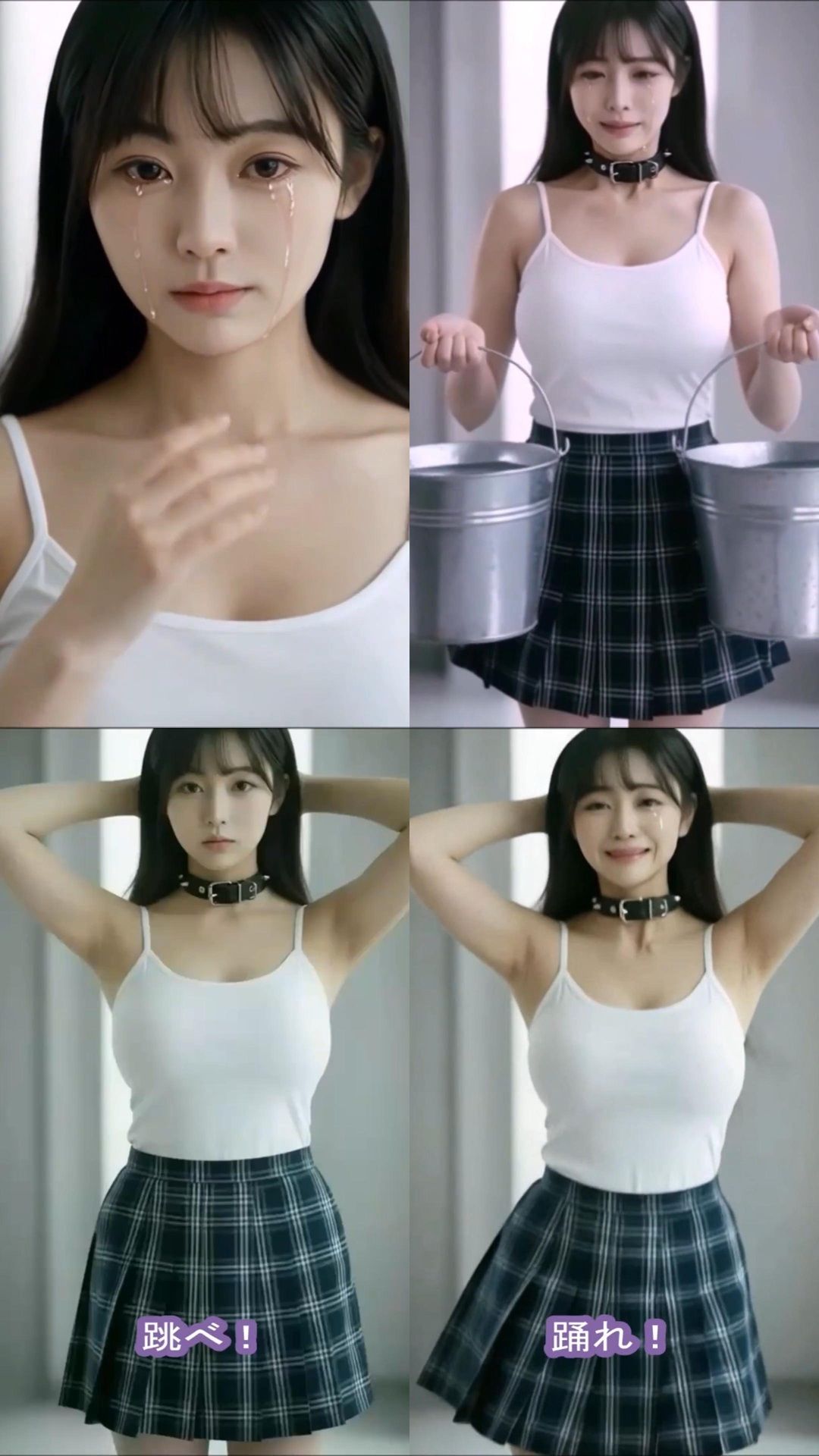 サンプル画像4:実写系！何でも言う事ききます誓わされた女子校生のお仕置き体罰調教SEX動画(浜辺  竜) [d_708701]