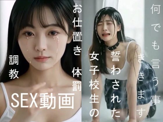 【実写系！何でも言う事ききます誓わされた女子校生のお仕置き体罰調教SEX動画】　by　浜辺竜
