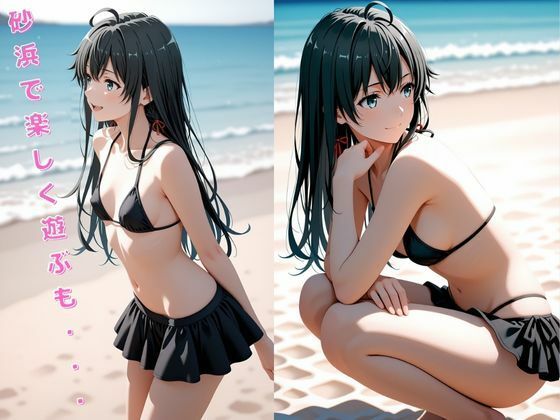 【エロ漫画】雪〇下雪乃  海でハメられてしまいました【くっきり見える高画質】4