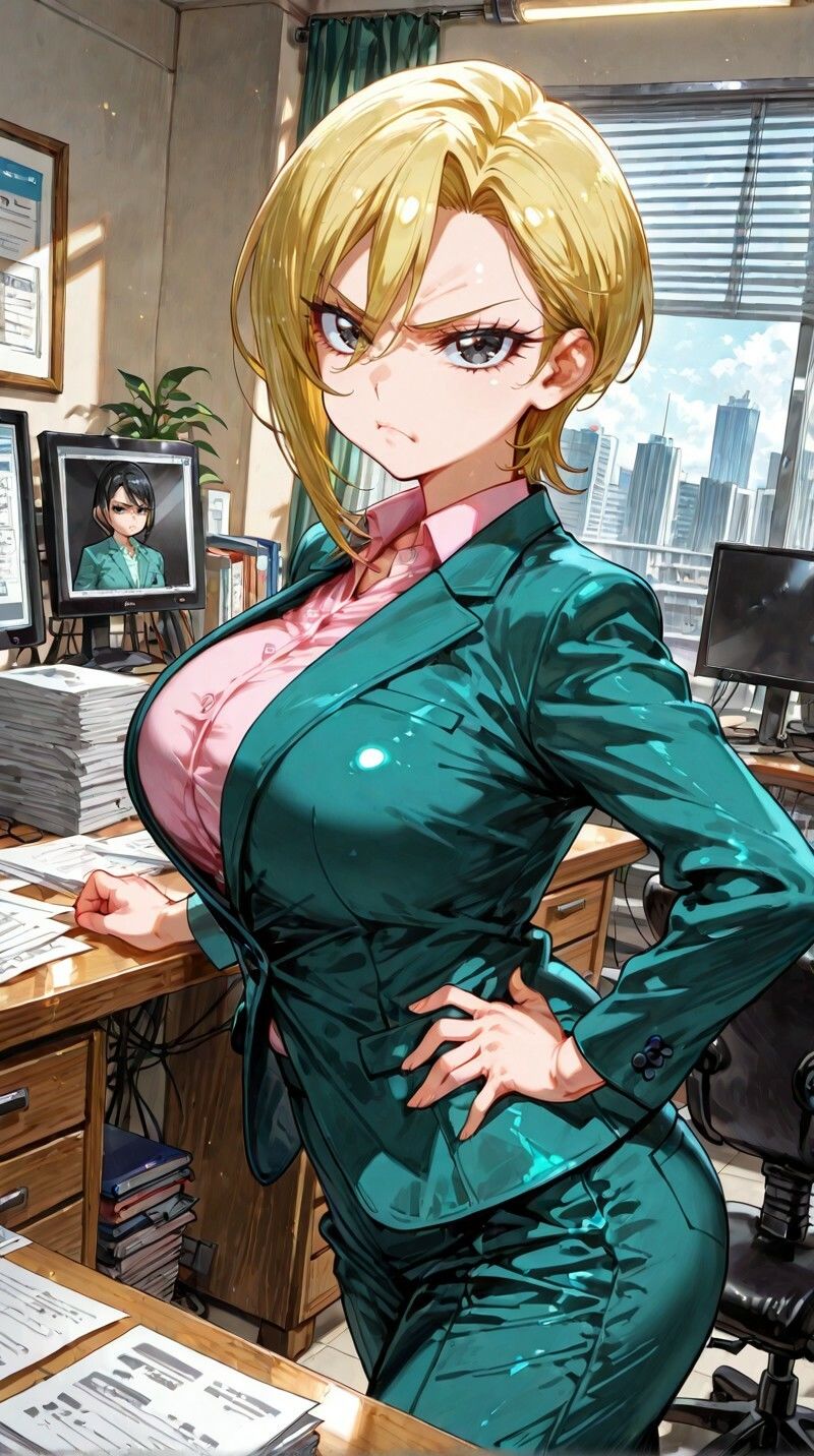 いつも険しい顔のムッチムチ女上司 夜は○○に戻ってトロ顔を晒す 画像5