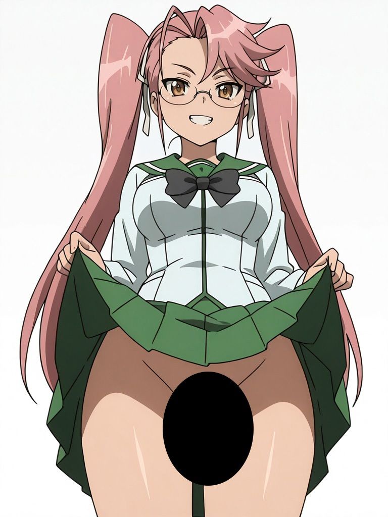 『学●黙示録 HIGH SCHOOL OF THE DEAD』ヒロイン脱がしてみた ムキムキ色黒モブがヤリたい放題 スマホでも見やすい縦型 シチュエーション＆クオリティ厳選済み480枚！ 画像3