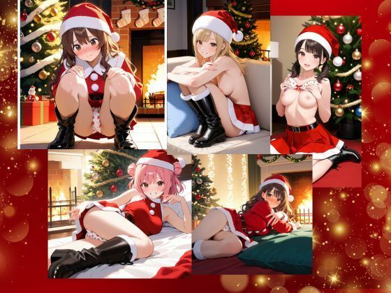 サンプル画像1:ミニスカサンタのパンチラプレゼント(あみゅみゅ) [d_708969]