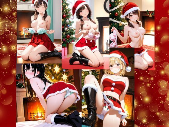 サンプル画像5:ミニスカサンタのパンチラプレゼント(あみゅみゅ) [d_708969]