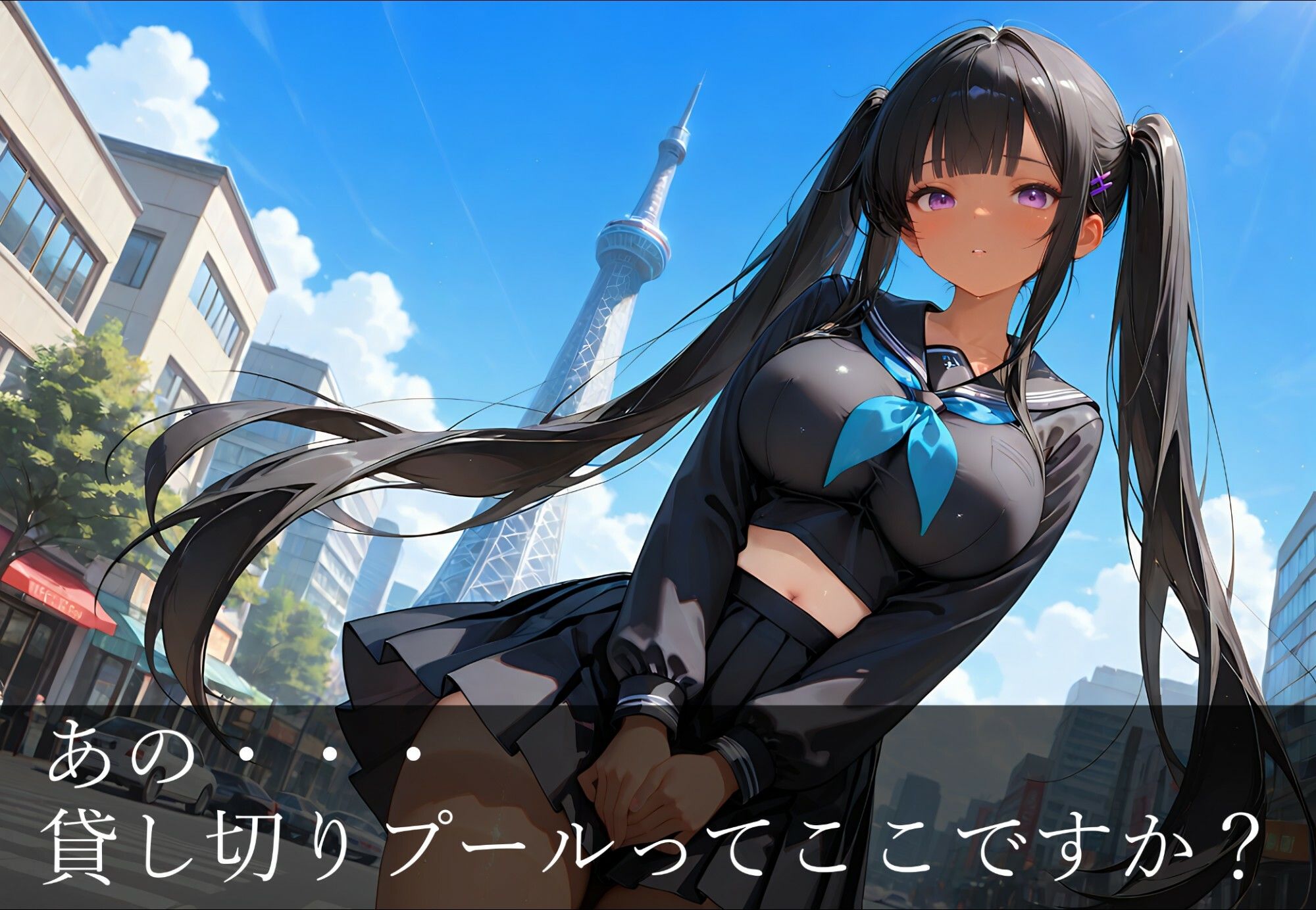 サンプル画像6:女子〇生の絶頂貸し切りプール(深海魚) [d_709058]