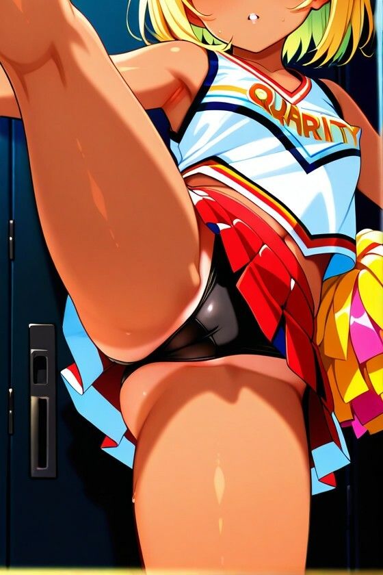 サンプル画像3:チア嬢の柔らかみ   7(美女の中指) [d_709089]