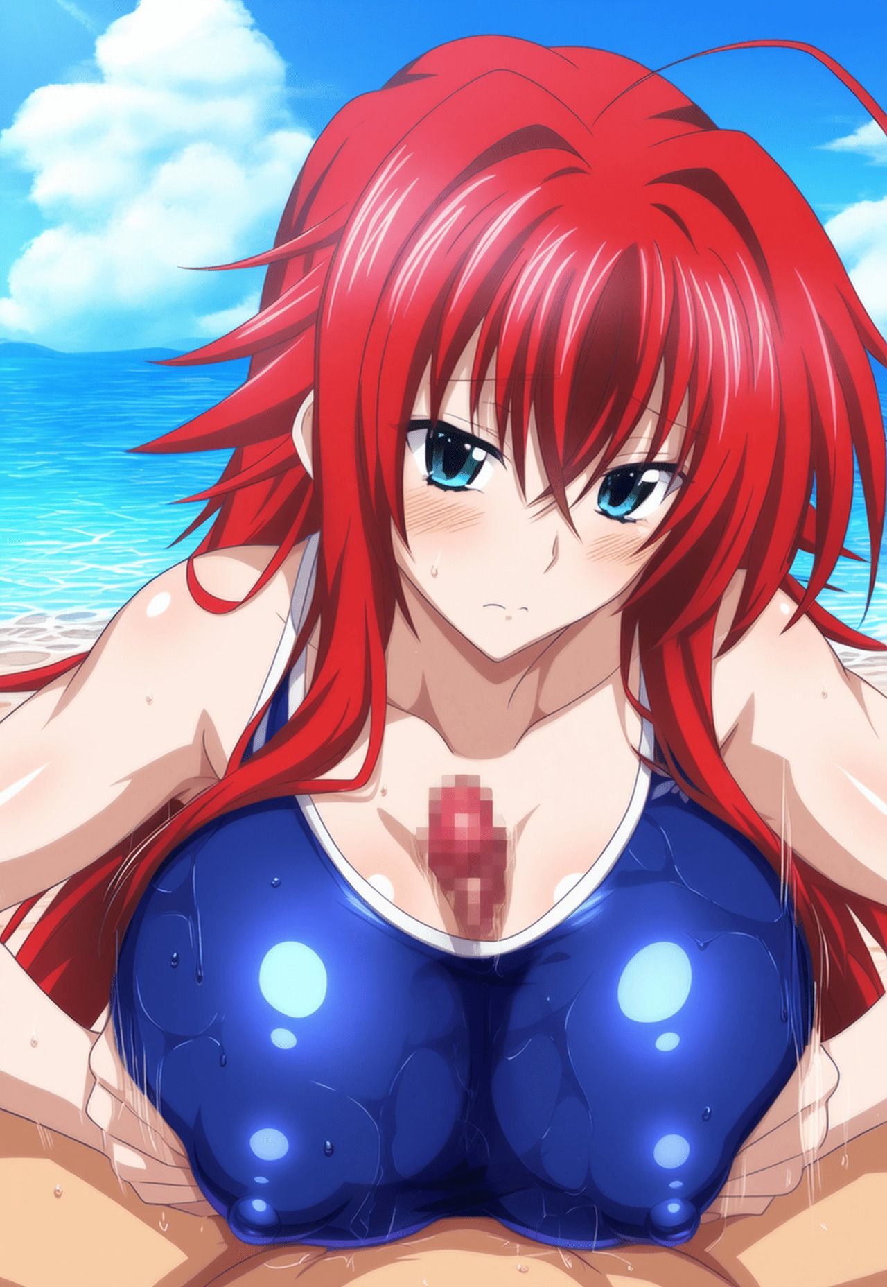 ハイ〇クールD×D ムチムチスク水えっちしよ？ 画像集 01 画像2