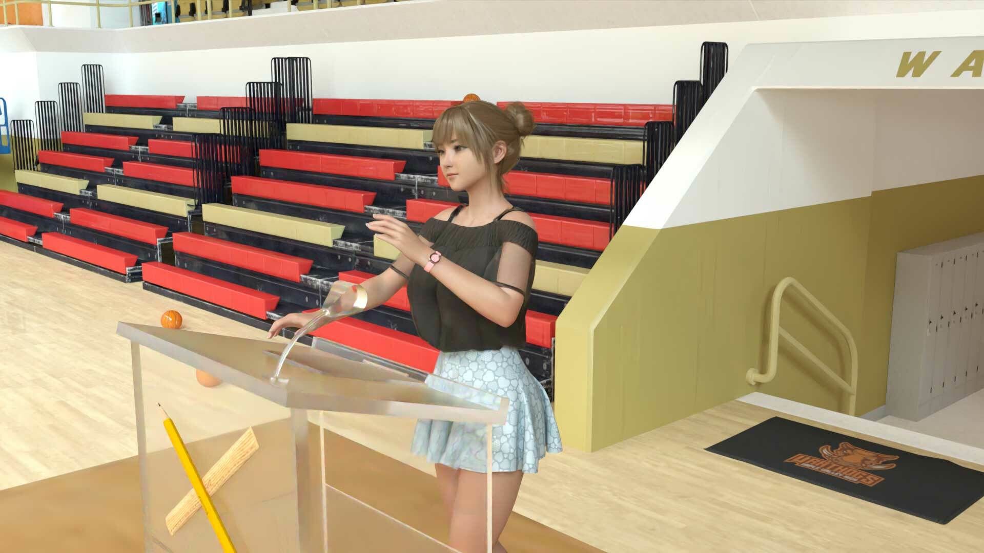 【▲100】生徒会長 一ノ瀬廻里・朝の全校演説 4th-Season Vol.009 English（『水泳の時間中に女子更衣室に忍び込み、自分のお気に入りのブラに射精した輩がいる』（英語版）:サテン地ピンクレース月水玉柄ド派手肉食ギャルパンティ編） サンプル4