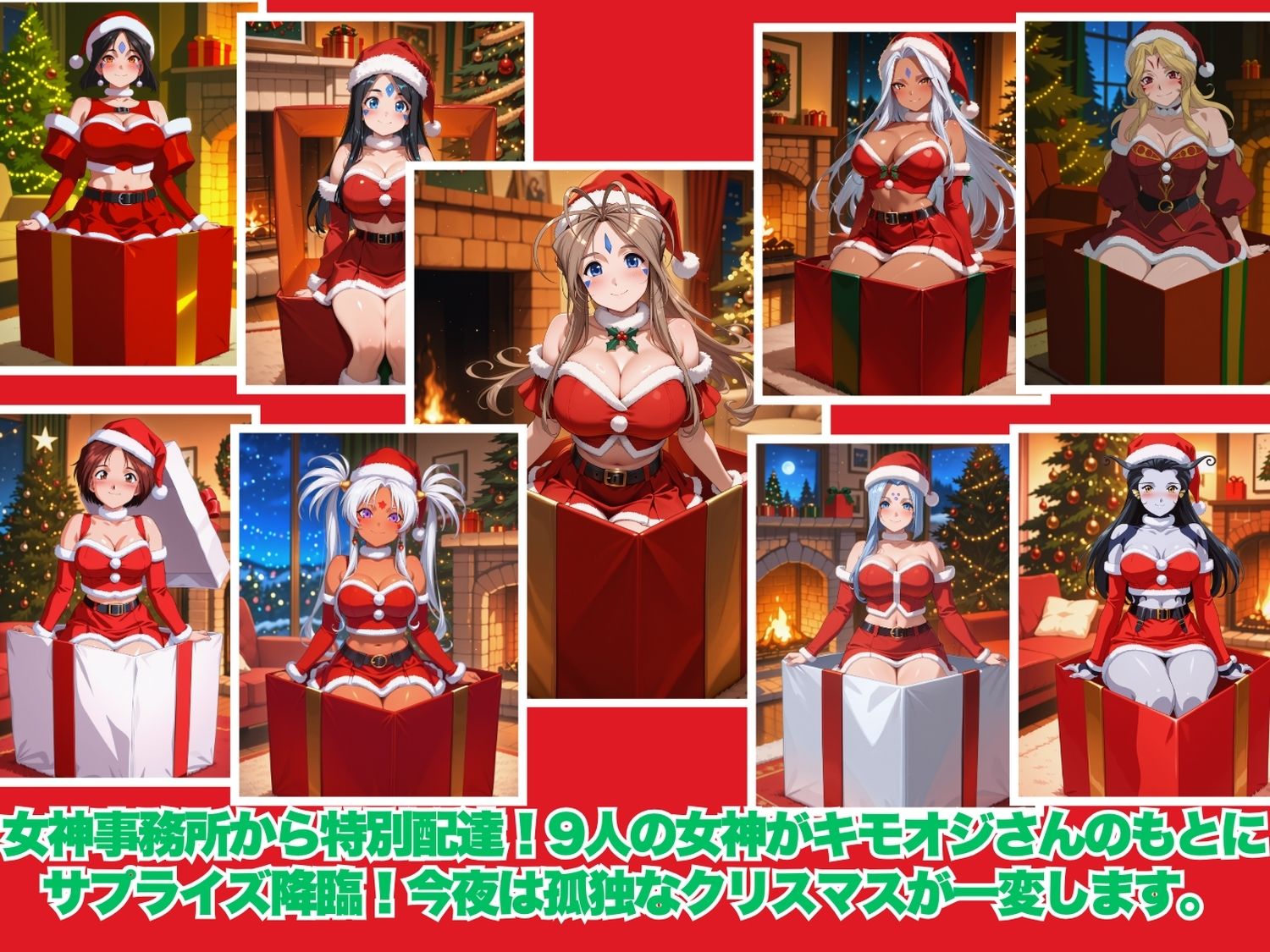 サンプル画像1:女神とオジサンの聖夜物語(ひなたぼっこ堂) [d_709220]