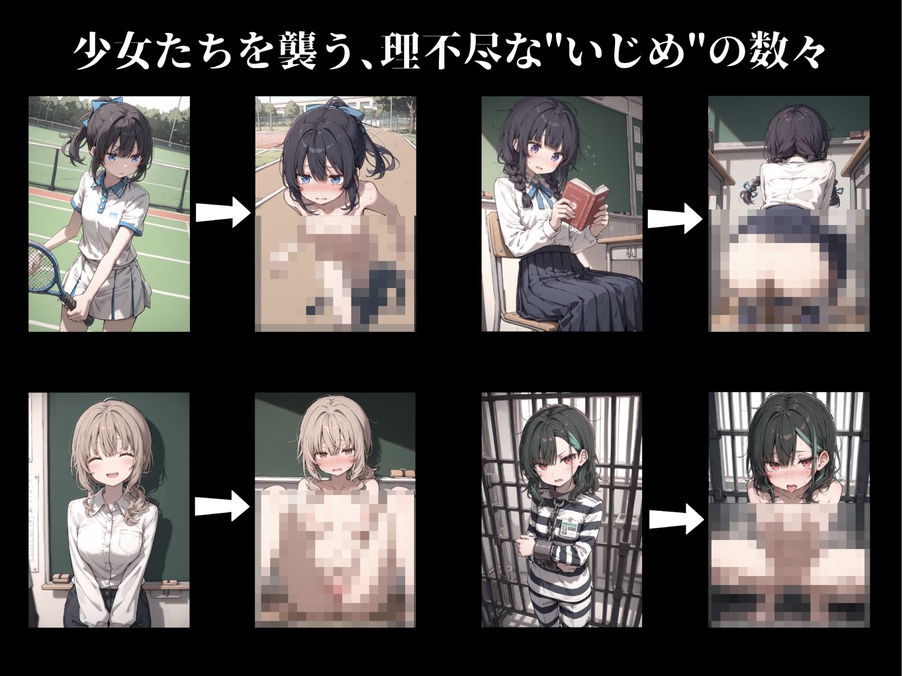 恥ずかしく、屈辱的ないじめ 画像1