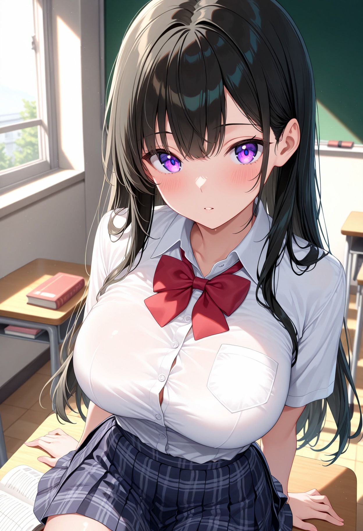 生徒会長催●メス堕ち  キモ教師のぶっかけ性指導  ー教室編ー 画像1