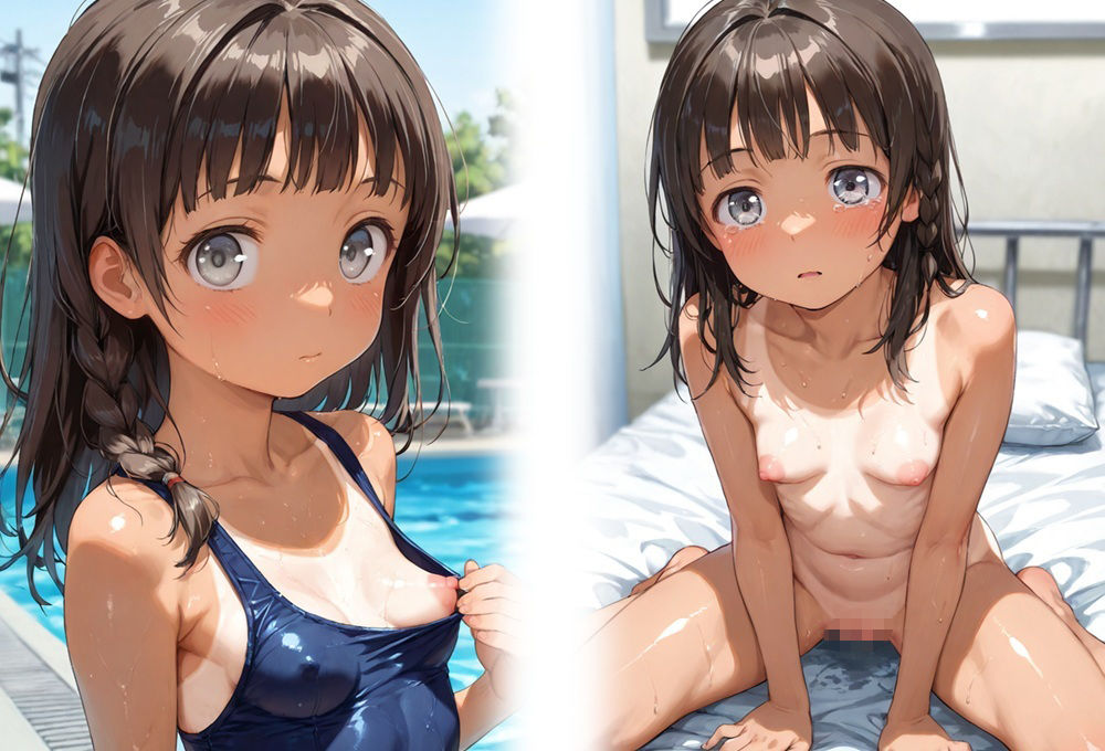 スク水日焼け跡少女保健室のベッドで全裸動物交尾2