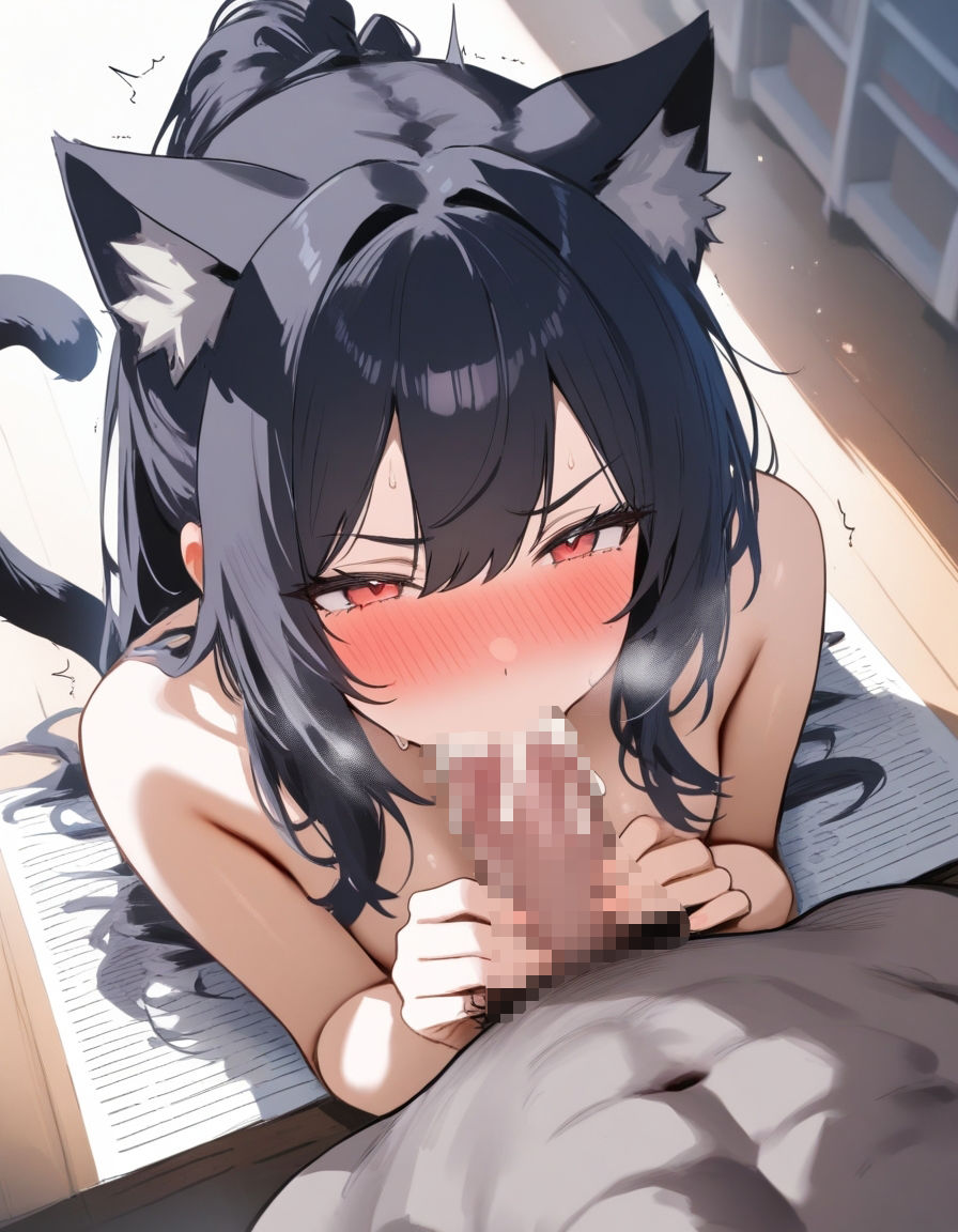 宵猫庵絵巻 〜黒猫×フェラ編〜 画像3