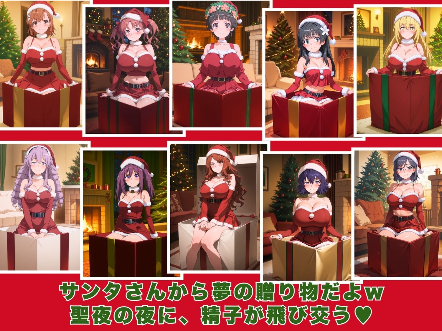 10人のエロサンタ〜とある●学の超電磁砲編〜 画像1