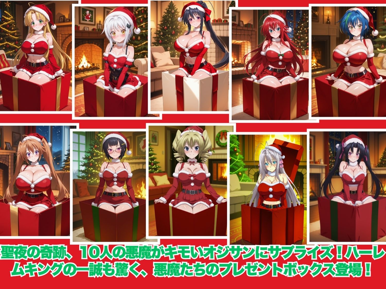 サンプル画像1:悪魔のプレゼントは中出しで 〜今夜は誰を選ぶ？ 聖夜のハーレムバトル！〜(ひなたぼっこ堂) [d_709426]