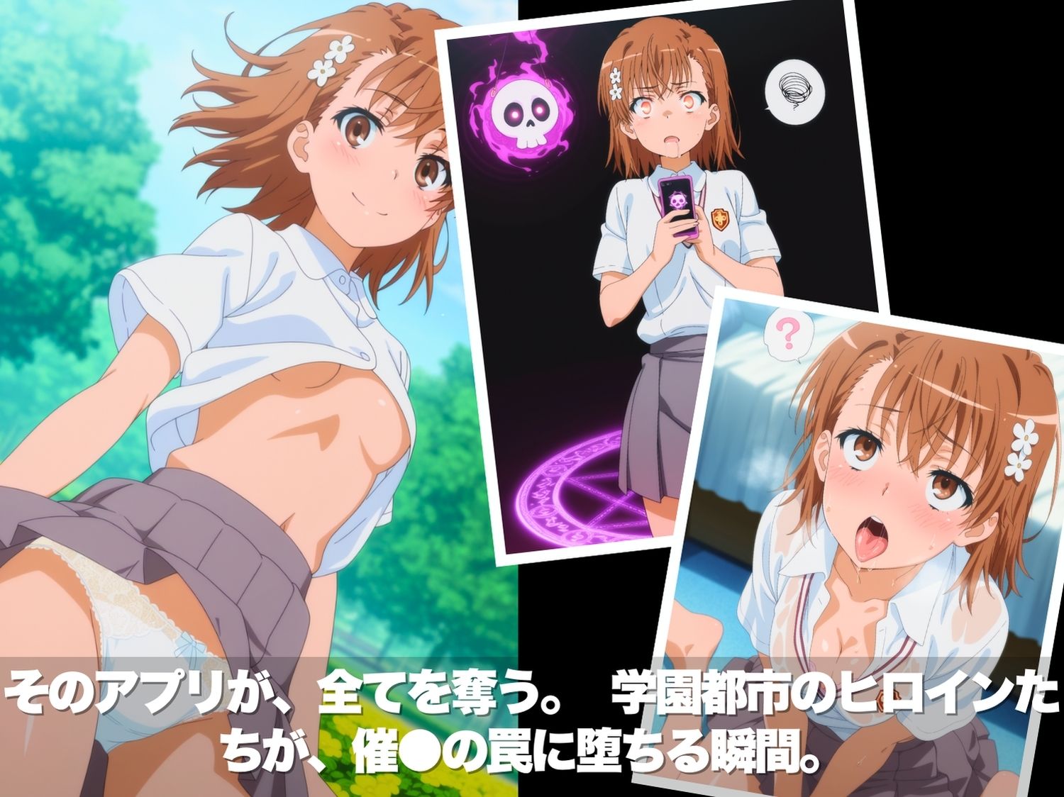 サンプル画像2:種付けオジサンのハーレム肉便器計画。学園都市催◯支配。  〜とある科学●超電磁砲 編〜(ほほえみ喫茶) [d_709469]