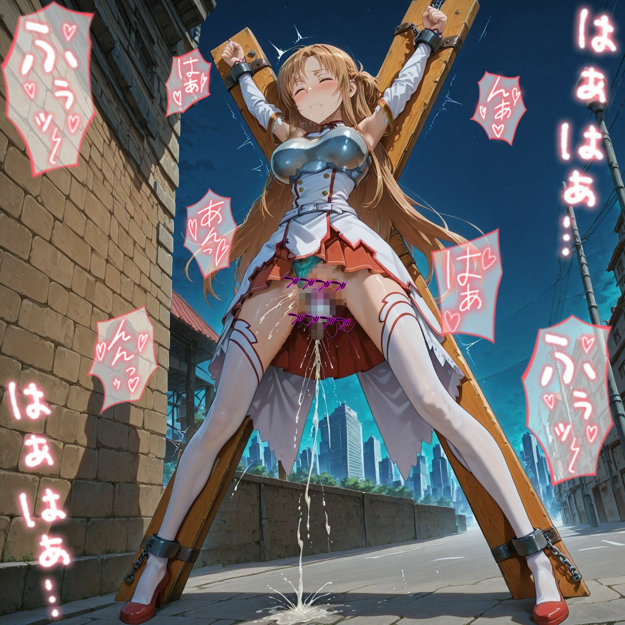 ヒロインの王道ア〇ナの綺麗なお顔からは想像できないだらしないアヘ顔がエロいですね_玩具オナニー編 画像2