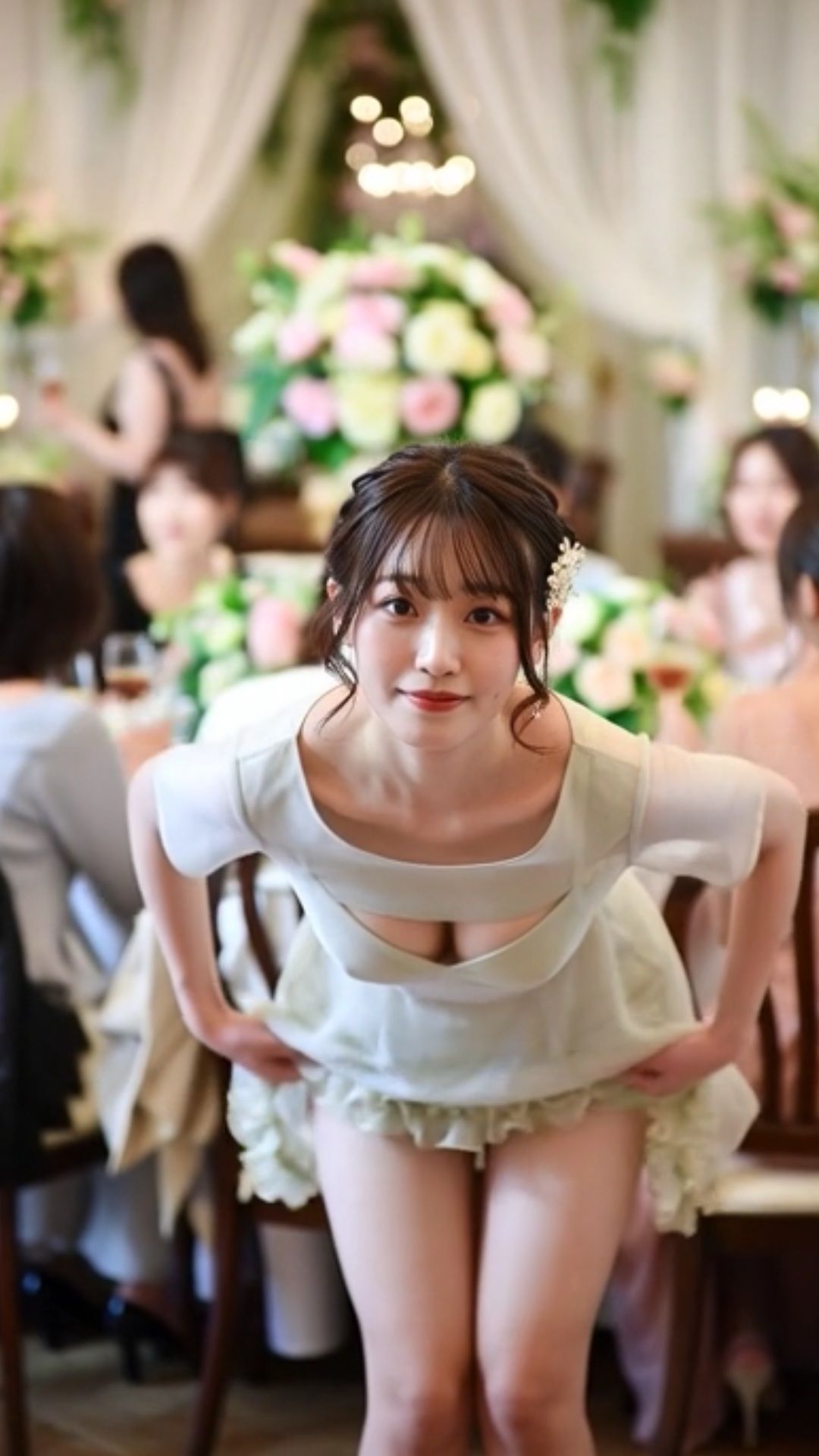 サンプル画像1:披露宴 下着 ランジェリー 女子大生 乱交 ドレス パンチラ ブラチラ 盗撮 結婚式 3次会(EIJapan) [d_709539]