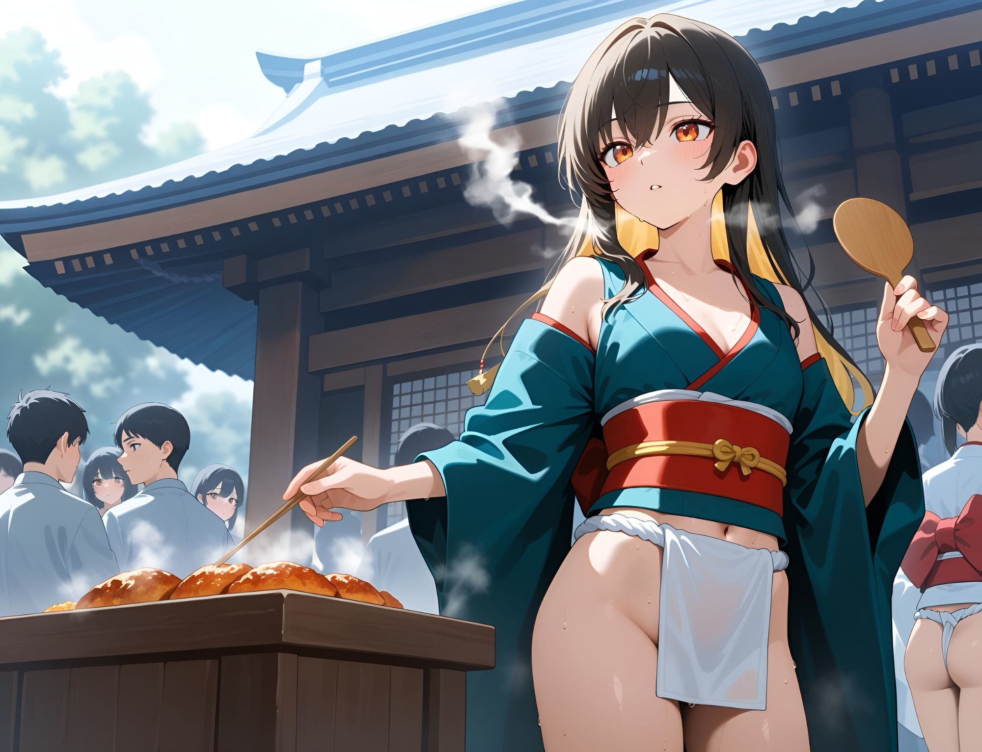 レズしかいない褌巫女の淫習村 画像1