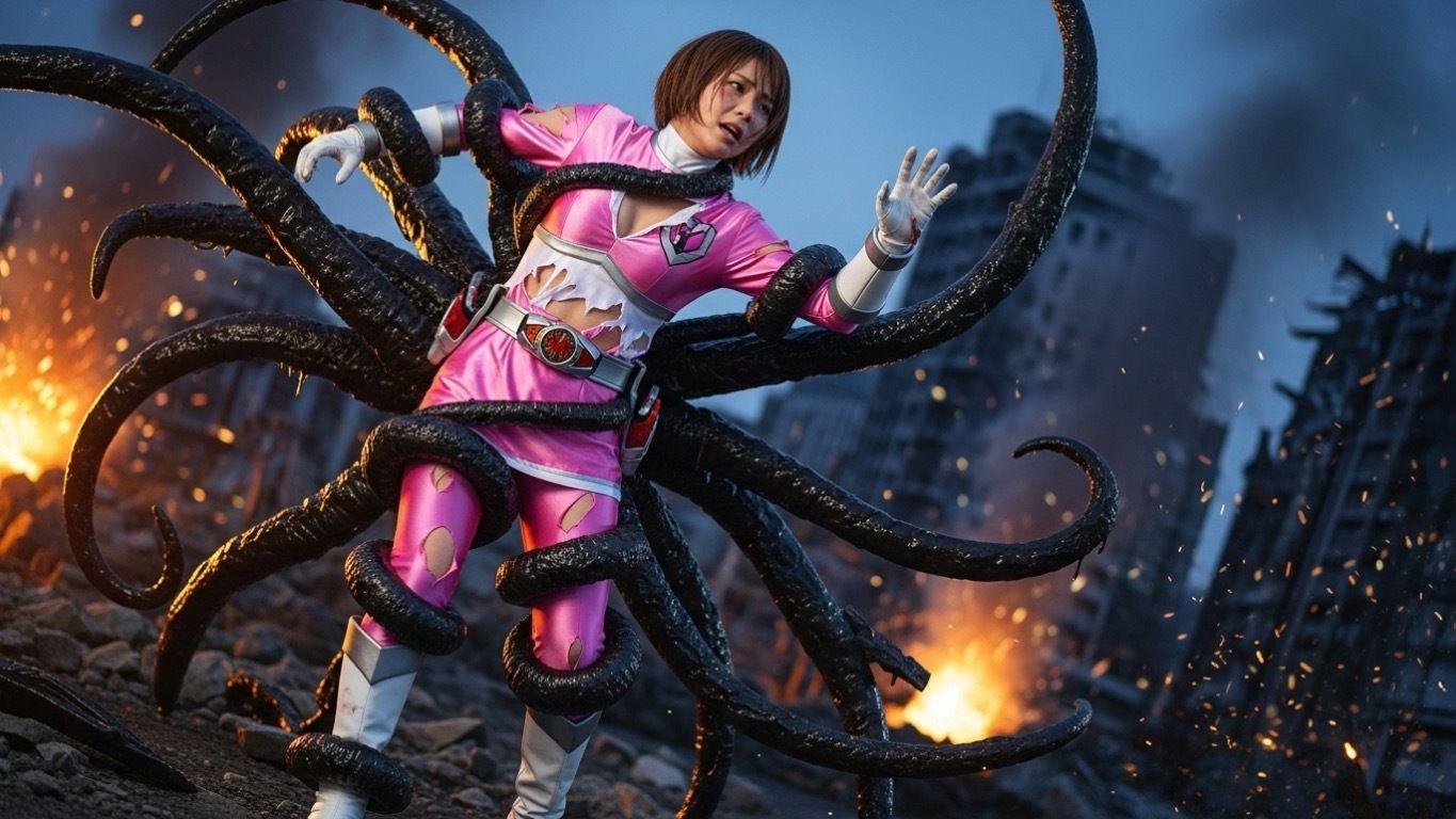 サンプル画像2:AI photo book 変身ヒロイン(AI_GravureArt) [d_709598]