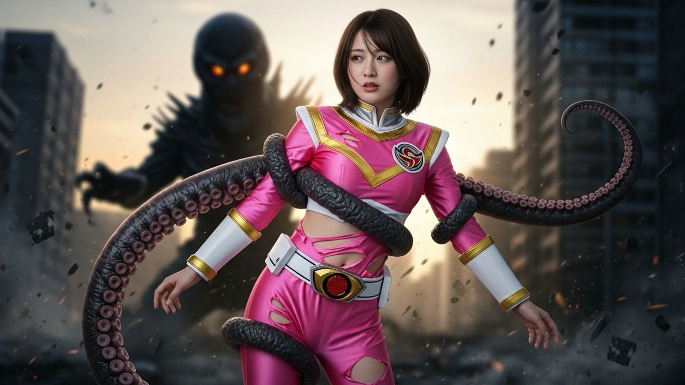 サンプル画像3:AI photo book 変身ヒロイン(AI_GravureArt) [d_709598]