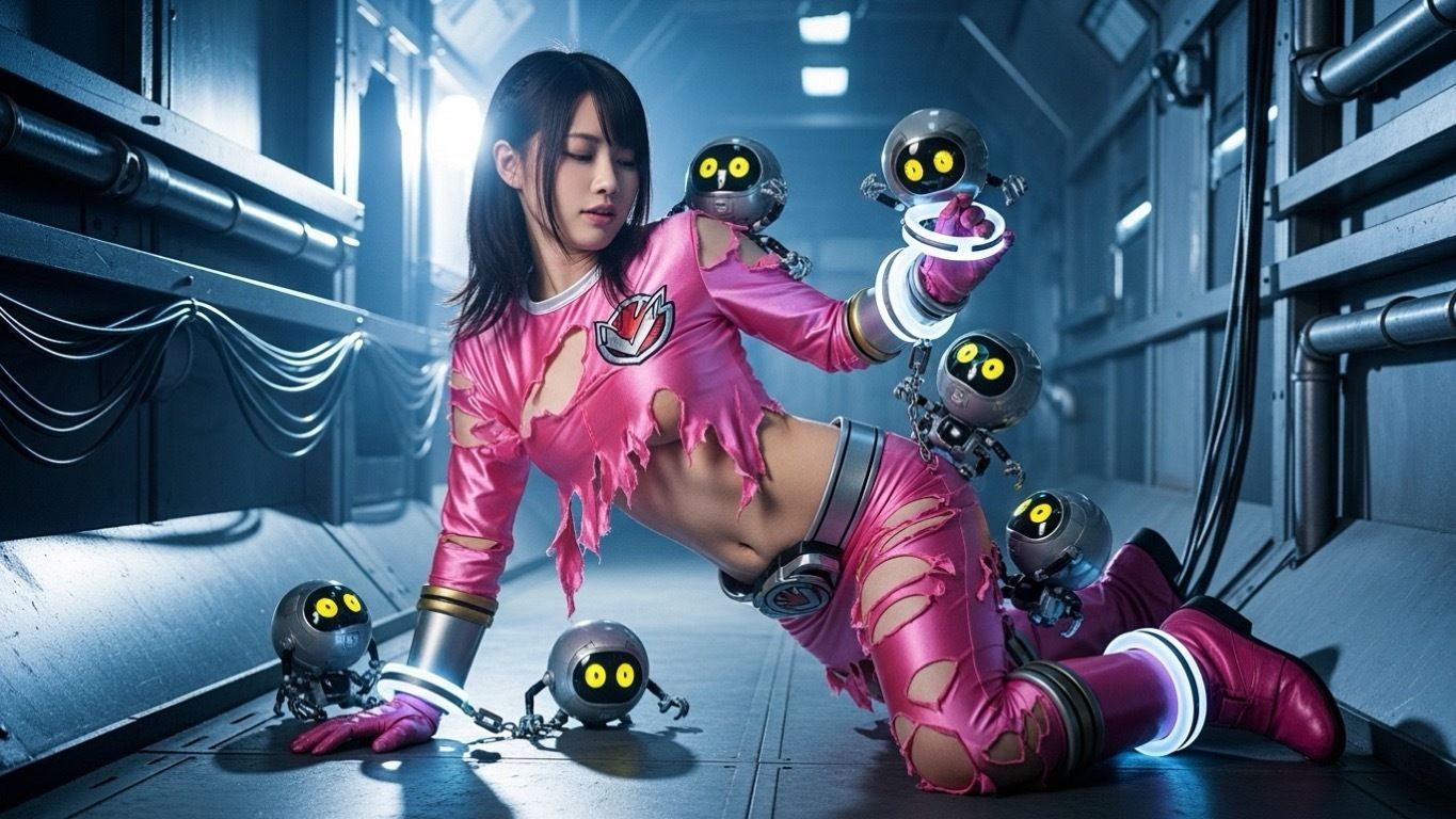 サンプル画像4:AI photo book 変身ヒロイン(AI_GravureArt) [d_709598]