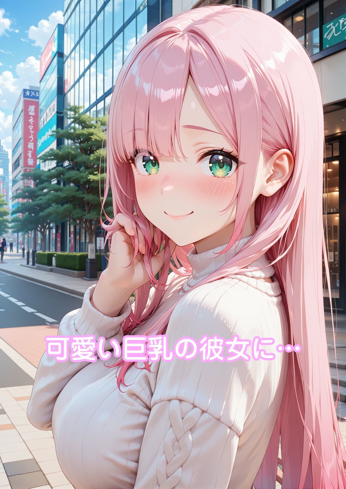 桃色巨乳彼女とろける 画像1