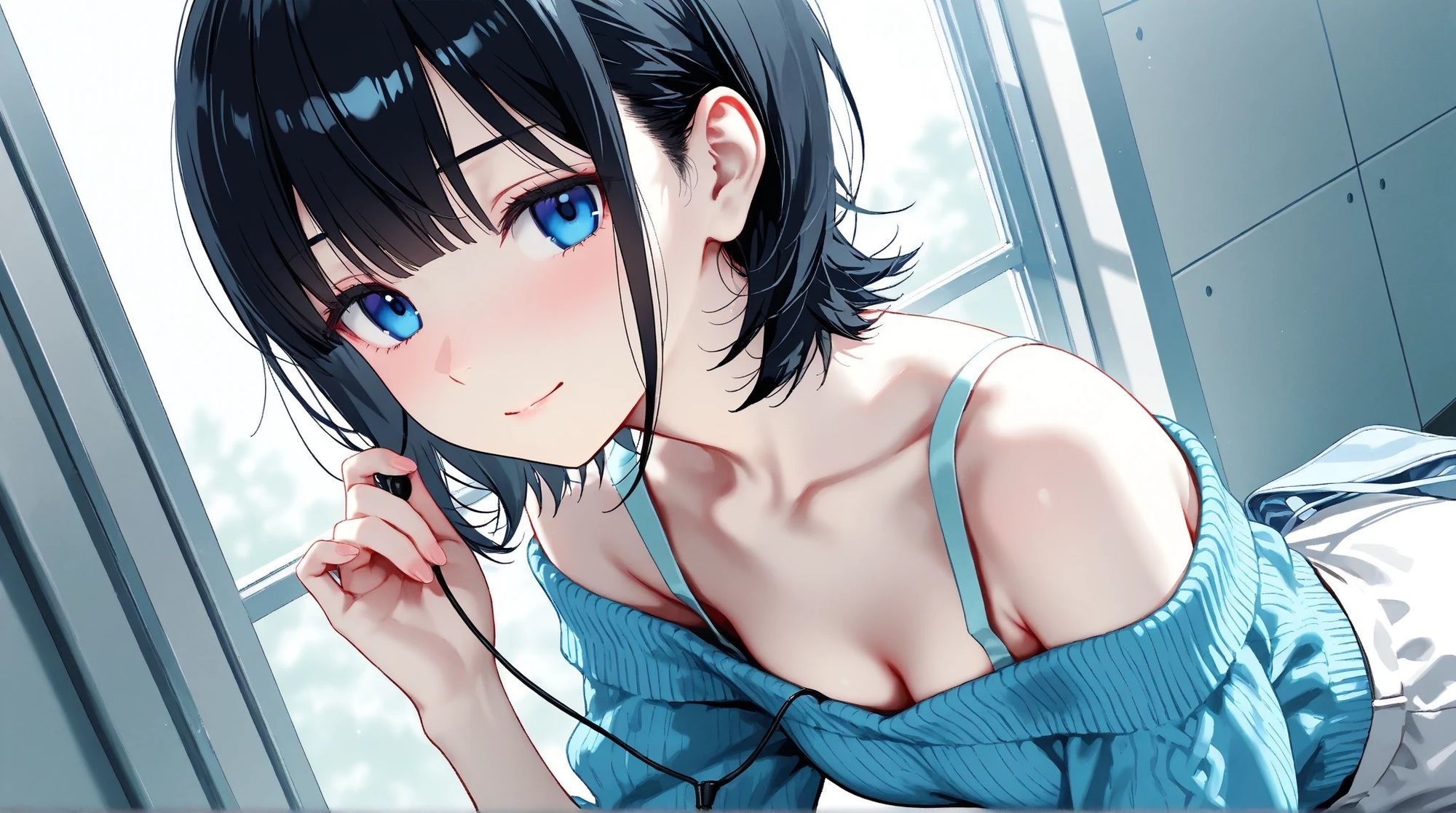 サンプル画像2:清楚な黒髪JDが俺の前だけで乱れていく(Nao AIDesignWorks) [d_709749]