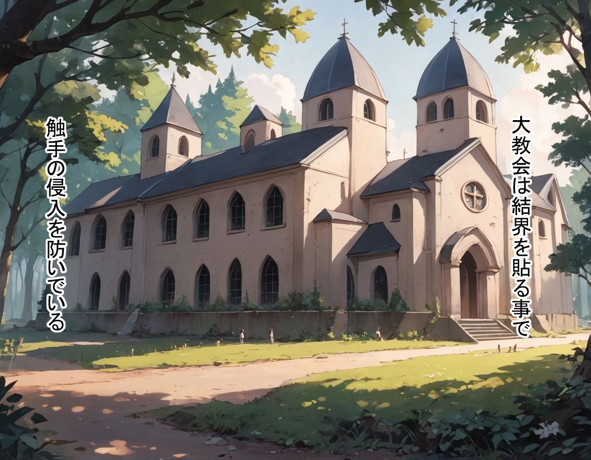 サンプル画像3:あまたの聖女たちが快楽に抗えず触手に飲み込まれていった(monopink) [d_709873]