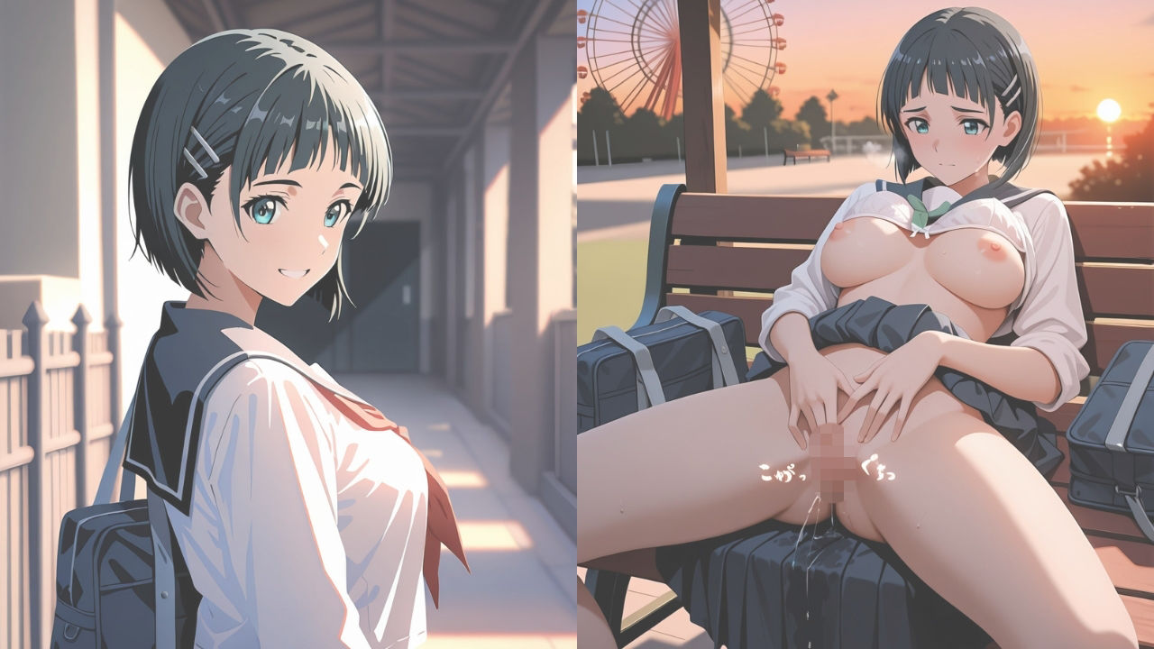 【エロ漫画】【ミダレ。Ep16】抗えない快楽に沈めたい 遊園密恋:桐ケ谷〇葉編 快楽堕ち序章437枚CG集1