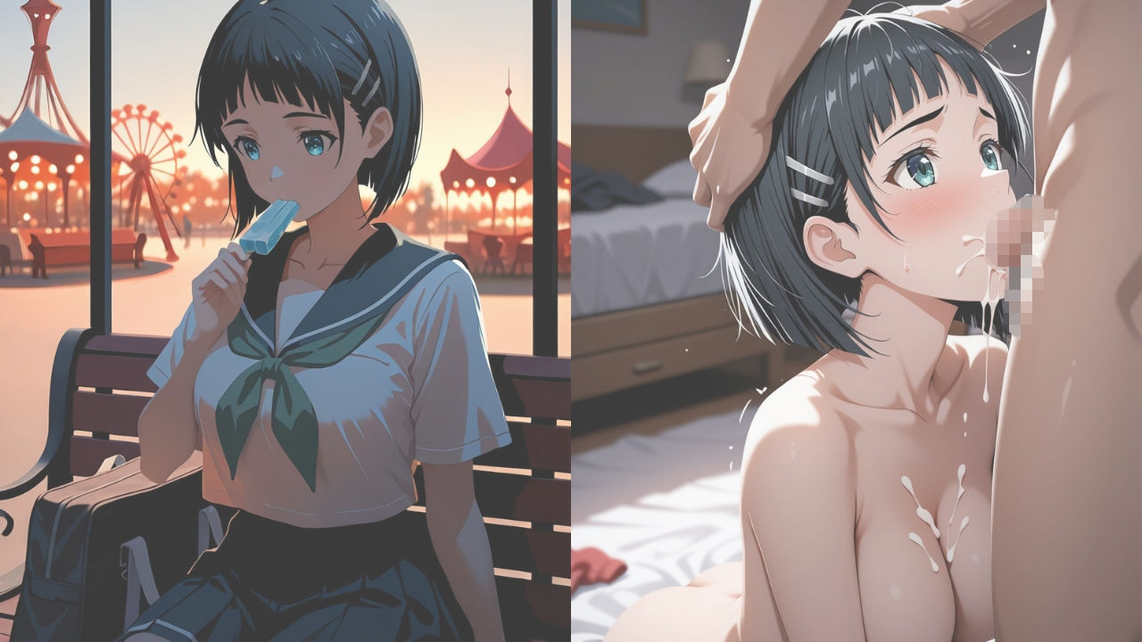 【エロ漫画】【ミダレ。Ep16】抗えない快楽に沈めたい 遊園密恋:桐ケ谷〇葉編 快楽堕ち序章437枚CG集3