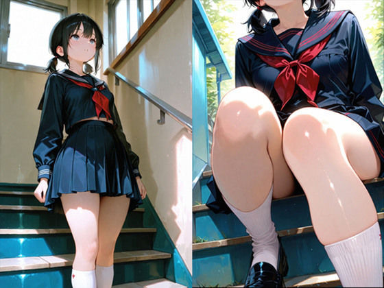 【エロ漫画】貧乳JKがダメージ制服で・・2