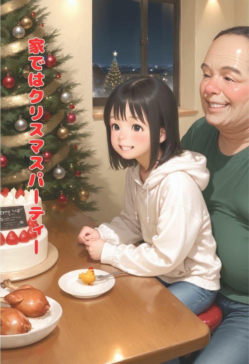 【エロ漫画】聖なる夜の父からの禁断のプレゼント2