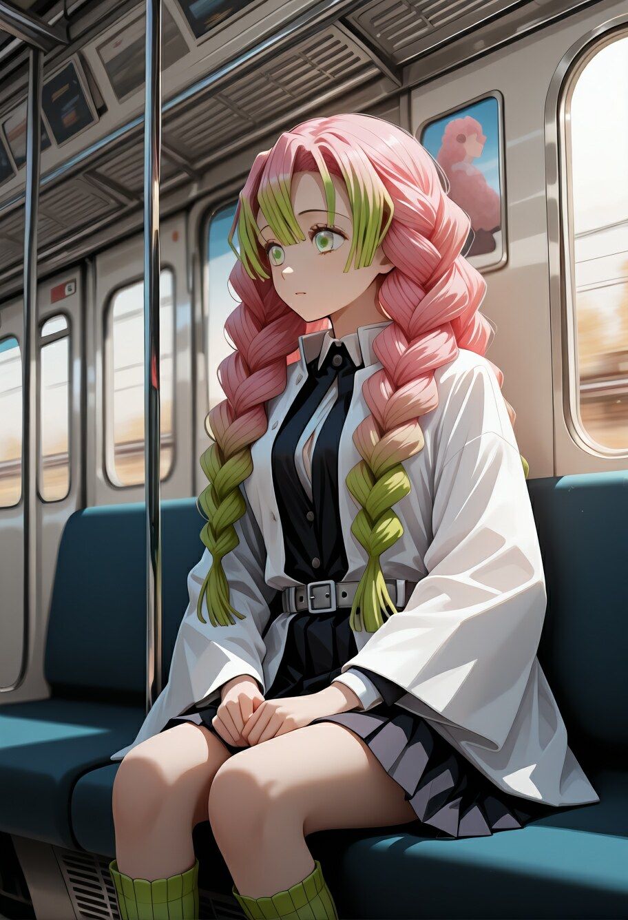 サンプル画像1:【恋柱】電車胎歌哀哭 〜居眠りの旋律に衣がはだけ、線路の挽歌で恋を孕む永劫(脳汁快楽工房) [d_709988]