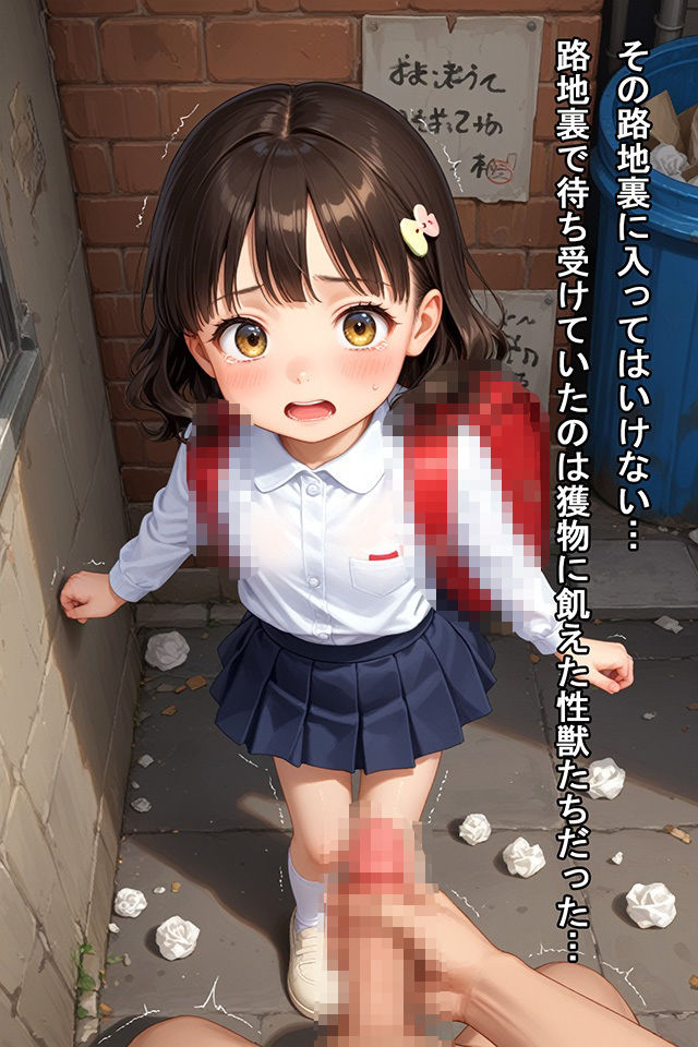 【無料エロ漫画】スジ少女路地裏姦(ロリの館) d_710028