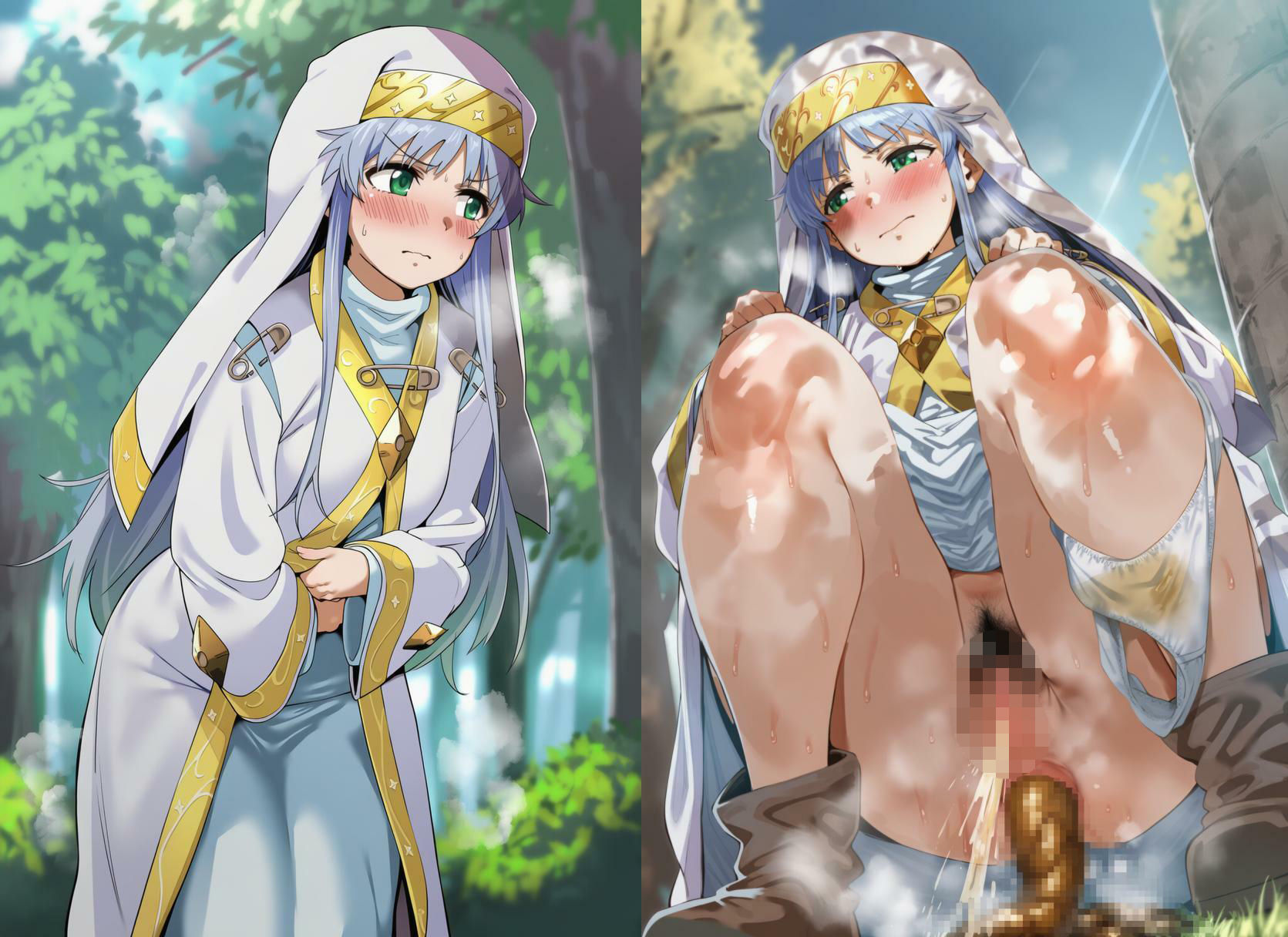 サンプル画像6:とある少女の脱糞記録 スカトロCG集 500枚(スカトロ工房) [d_710042]